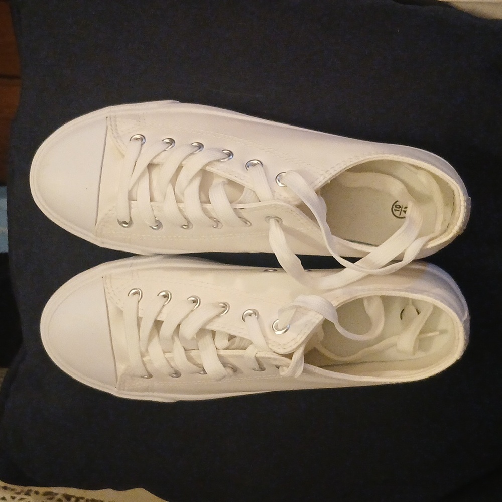Women's Fashion White Tennis Shoes